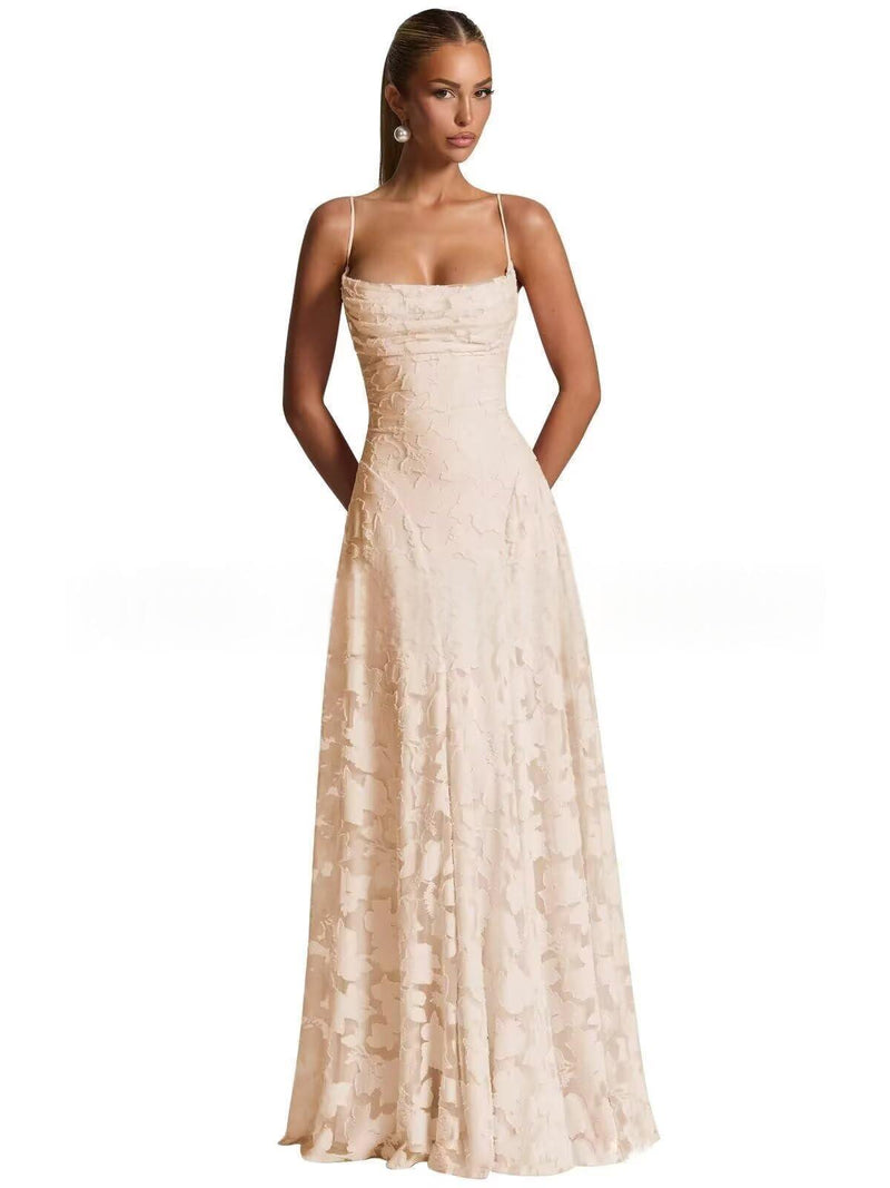 Strapless Evening Gown, Fashionable Ladies Dress